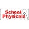 Signmission SCHOOL PHYSICALS BANNER SIGN no appointment walk-in flu shots health B-120 School Physicals - alternate 1